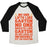 Virgin Teez  Baseball Tee Unisex Tri-Blend Baseball Tee / small / Oatmeal / Black NO ONE LIFTS LIKE GASTON PARODY WHITE PRINT UNISEX TRI-BLEND BASEBALL TEE