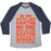 Virgin Teez  Baseball Tee Unisex Tri-Blend Baseball Tee / small / Athletic Gray / Navy NO ONE LIFTS LIKE GASTON PARODY WHITE PRINT UNISEX TRI-BLEND BASEBALL TEE