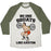 Virgin Teez  Baseball Tee Unisex Tri-Blend Baseball Tee / small / Oatmeal / Moss NO ONE SQUATS LIKE GASTON PARODY UNISEX TRI-BLEND BASEBALL TEE