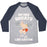 Virgin Teez  Baseball Tee Unisex Tri-Blend Baseball Tee / small / Athletic Gray / Navy NO ONE SQUATS LIKE GASTON PARODY WHITE PRINT UNISEX TRI-BLEND BASEBALL TEE