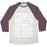 Virgin Teez  Baseball Tee Unisex Tri-Blend Baseball Tee / small / Oatmeal / Maroon NO PAIN NO BEER UNISEX TRI-BLEND BASEBALL TEE