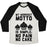 Virgin Teez  Baseball Tee Unisex Tri-Blend Baseball Tee / small / Oatmeal / Black NO PAIN NO CAKE UNISEX TRI-BLEND BASEBALL TEE