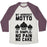 Virgin Teez  Baseball Tee Unisex Tri-Blend Baseball Tee / small / Oatmeal / Maroon NO PAIN NO CAKE UNISEX TRI-BLEND BASEBALL TEE