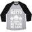 Virgin Teez  Baseball Tee Unisex Tri-Blend Baseball Tee / small / Athletic Gray / Black NO PAIN NO CAKE UNISEX TRI-BLEND BASEBALL TEE