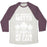 Virgin Teez  Baseball Tee Unisex Tri-Blend Baseball Tee / small / Oatmeal / Maroon NO PAIN NO CAKE UNISEX TRI-BLEND BASEBALL TEE