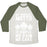 Virgin Teez  Baseball Tee Unisex Tri-Blend Baseball Tee / small / Oatmeal / Moss NO PAIN NO CAKE UNISEX TRI-BLEND BASEBALL TEE