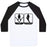 Virgin Teez  Baseball Tee Unisex Classic Baseball Tee / x-small / White/Black NO PIZZA UNISEX CLASSIC BASEBALL TEE
