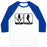 Virgin Teez  Baseball Tee Unisex Classic Baseball Tee / x-small / White/Blue NO PIZZA UNISEX CLASSIC BASEBALL TEE