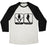 Virgin Teez  Baseball Tee Unisex Tri-Blend Baseball Tee / small / Oatmeal / Black NO PIZZA UNISEX TRI-BLEND BASEBALL TEE