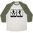 Virgin Teez  Baseball Tee Unisex Tri-Blend Baseball Tee / small / Oatmeal / Moss NO PIZZA UNISEX TRI-BLEND BASEBALL TEE