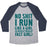 Virgin Teez  Baseball Tee Unisex Tri-Blend Baseball Tee / small / Athletic Gray / Navy NO SHIT I RUN LIKE A GIRL UNISEX TRI-BLEND BASEBALL TEE