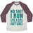 Virgin Teez  Baseball Tee Unisex Tri-Blend Baseball Tee / small / Oatmeal / Maroon NO SHIT I RUN LIKE A GIRL UNISEX TRI-BLEND BASEBALL TEE