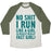 Virgin Teez  Baseball Tee Unisex Tri-Blend Baseball Tee / small / Oatmeal / Moss NO SHIT I RUN LIKE A GIRL UNISEX TRI-BLEND BASEBALL TEE