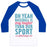 Virgin Teez  Baseball Tee Unisex Classic Baseball Tee / x-small / White/Blue NO SOFTBALL PLAYER EVER UNISEX CLASSIC BASEBALL TEE