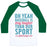 Virgin Teez  Baseball Tee Unisex Classic Baseball Tee / x-small / White/Dark Green NO SOFTBALL PLAYER EVER UNISEX CLASSIC BASEBALL TEE
