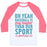 Virgin Teez  Baseball Tee Unisex Classic Baseball Tee / x-small / White/Neon Pink NO SOFTBALL PLAYER EVER UNISEX CLASSIC BASEBALL TEE