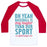 Virgin Teez  Baseball Tee Unisex Classic Baseball Tee / x-small / White/Red NO SOFTBALL PLAYER EVER UNISEX CLASSIC BASEBALL TEE