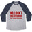 Virgin Teez  Baseball Tee Unisex Tri-Blend Baseball Tee / small / Athletic Gray / Navy NO STEROIDS UNISEX TRI-BLEND BASEBALL TEE