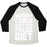 Virgin Teez  Baseball Tee Unisex Tri-Blend Baseball Tee / small / Oatmeal / Black NOBODY CARES ABOUT YOUR PALEO DIET UNISEX TRI-BLEND BASEBALL TEE