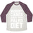 Virgin Teez  Baseball Tee Unisex Tri-Blend Baseball Tee / small / Oatmeal / Maroon NOBODY CARES ABOUT YOUR PALEO DIET UNISEX TRI-BLEND BASEBALL TEE