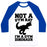 Virgin Teez  Baseball Tee Unisex Classic Baseball Tee / x-small / White/Blue NOT A GYM RAT I'M A GYM DINOSAUR UNISEX CLASSIC BASEBALL TEE