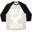 Virgin Teez  Baseball Tee Unisex Tri-Blend Baseball Tee / small / Oatmeal / Black NOT A GYM RAT I'M A GYM DINOSAUR WHITE PRINT UNISEX TRI-BLEND BASEBALL TEE