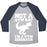 Virgin Teez  Baseball Tee Unisex Tri-Blend Baseball Tee / small / Athletic Gray / Navy NOT A GYM RAT I'M A GYM DINOSAUR WHITE PRINT UNISEX TRI-BLEND BASEBALL TEE