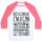 Virgin Teez  Baseball Tee Unisex Classic Baseball Tee / x-small / White/Neon Pink NOT A GYM RAT I'M A GYM POSSUM UNISEX CLASSIC BASEBALL TEE