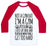 Virgin Teez  Baseball Tee Unisex Classic Baseball Tee / x-small / White/Red NOT A GYM RAT I'M A GYM POSSUM UNISEX CLASSIC BASEBALL TEE