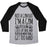 Virgin Teez  Baseball Tee Unisex Tri-Blend Baseball Tee / small / Athletic Gray / Black NOT A GYM RAT I'M A GYM POSSUM UNISEX TRI-BLEND BASEBALL TEE