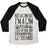 Virgin Teez  Baseball Tee Unisex Tri-Blend Baseball Tee / small / Oatmeal / Black NOT A GYM RAT I'M A GYM POSSUM UNISEX TRI-BLEND BASEBALL TEE