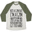 Virgin Teez  Baseball Tee Unisex Tri-Blend Baseball Tee / small / Oatmeal / Moss NOT A GYM RAT I'M A GYM POSSUM UNISEX TRI-BLEND BASEBALL TEE