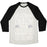 Virgin Teez  Baseball Tee Unisex Tri-Blend Baseball Tee / small / Oatmeal / Black NOT A GYM RAT I'M A GYM POSSUM WHITE PRINT UNISEX TRI-BLEND BASEBALL TEE