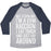 Virgin Teez  Baseball Tee Unisex Tri-Blend Baseball Tee / small / Athletic Gray / Navy NOT A GYM RAT I'M A GYM RACCOON WHITE PRINT UNISEX TRI-BLEND BASEBALL TEE