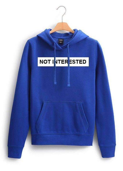 Sadaf Hamid Sweat Shirt NOT INTERESTED WOMEN HOODIE