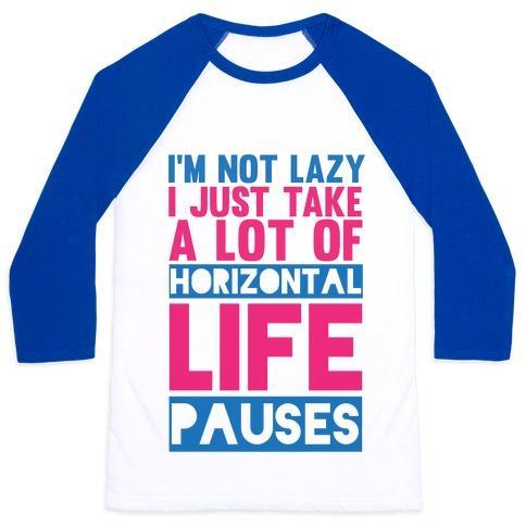 Virgin Teez  Baseball Tee Unisex Classic Baseball Tee / x-small / White/Blue NOT LAZY UNISEX CLASSIC BASEBALL TEE