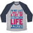Virgin Teez  Baseball Tee Unisex Tri-Blend Baseball Tee / small / Athletic Gray / Navy NOT LAZY UNISEX TRI-BLEND BASEBALL TEE