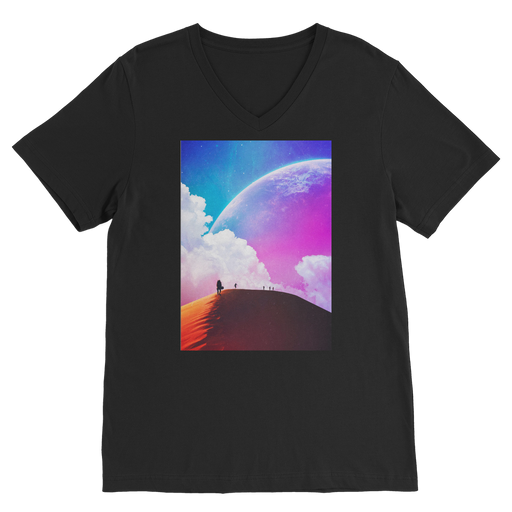 VIRGIN TEEZ Men T-Shirts Black / Unisex / S Not Quite There Yet Premium V-Neck T-Shirt