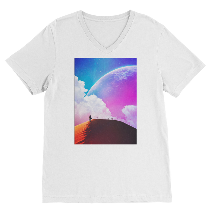 VIRGIN TEEZ Men T-Shirts White / Unisex / S Not Quite There Yet Premium V-Neck T-Shirt