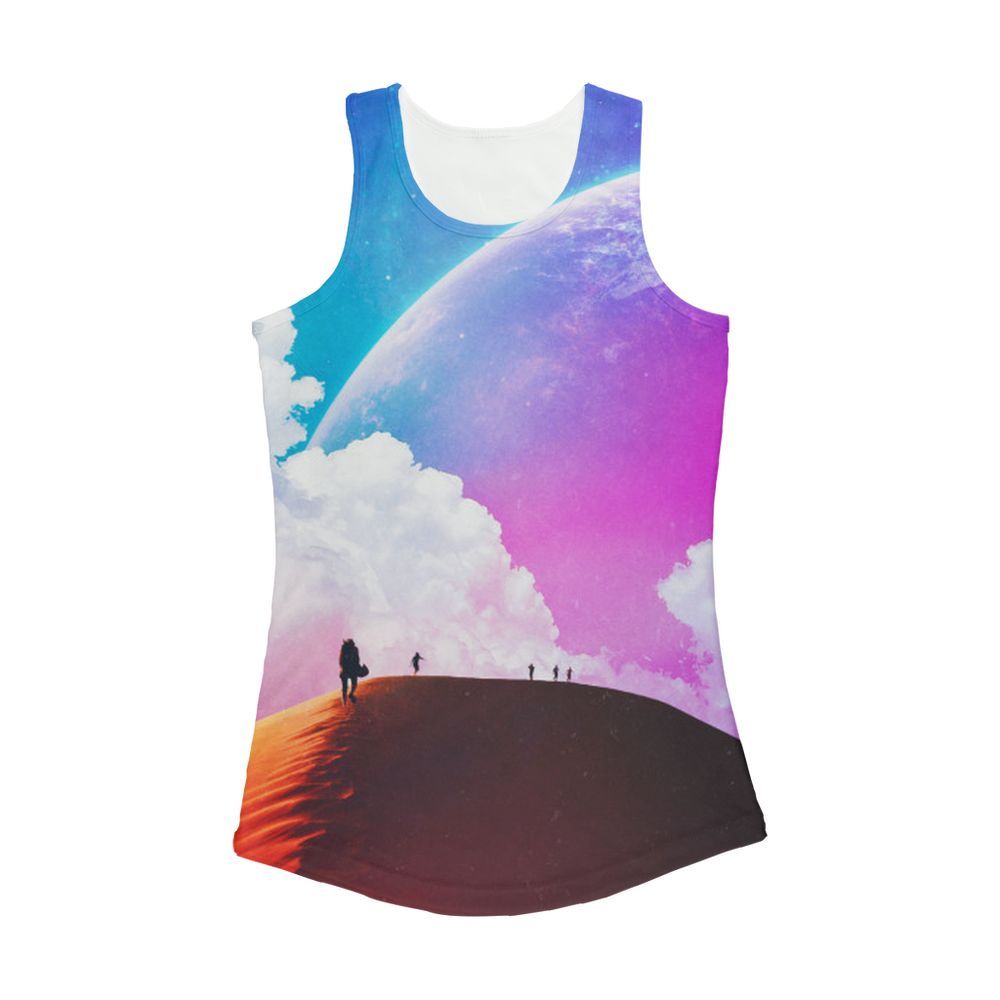 VIRGIN TEEZ Women Tank top White / XS Not Quite There Yet Women Performance Tank Top