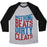 Virgin Teez  Baseball Tee Unisex Tri-Blend Baseball Tee / small / Athletic Gray / Black NOTHING BEATS DIRTY CLEATS UNISEX TRI-BLEND BASEBALL TEE