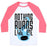 Virgin Teez  Baseball Tee Unisex Classic Baseball Tee / x-small / White/Neon Pink NOTHING BURNS LIKE ICE UNISEX CLASSIC BASEBALL TEE