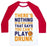 Virgin Teez  Baseball Tee Unisex Classic Baseball Tee / x-small / White/Red NOTHING IN THE RULE BOOK SAYS YOU CAN'T PLAY DRUNK UNISEX CLASSIC BASEBALL TEE
