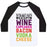 Virgin Teez  Baseball Tee Unisex Classic Baseball Tee / x-small / White/Black NOTHING TASTES AS GOOD UNISEX CLASSIC BASEBALL TEE