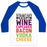 Virgin Teez  Baseball Tee Unisex Classic Baseball Tee / x-small / White/Blue NOTHING TASTES AS GOOD UNISEX CLASSIC BASEBALL TEE