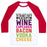 Virgin Teez  Baseball Tee Unisex Classic Baseball Tee / x-small / White/Red NOTHING TASTES AS GOOD UNISEX CLASSIC BASEBALL TEE