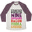 Virgin Teez  Baseball Tee Unisex Tri-Blend Baseball Tee / small / Oatmeal / Maroon NOTHING TASTES AS GOOD UNISEX TRI-BLEND BASEBALL TEE