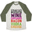 Virgin Teez  Baseball Tee Unisex Tri-Blend Baseball Tee / small / Oatmeal / Moss NOTHING TASTES AS GOOD UNISEX TRI-BLEND BASEBALL TEE