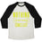 Virgin Teez  Baseball Tee Unisex Tri-Blend Baseball Tee / small / Oatmeal / Black NOTHING WORTH HAVING COMES EASY UNISEX TRI-BLEND BASEBALL TEE