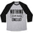 Virgin Teez  Baseball Tee Unisex Tri-Blend Baseball Tee / small / Athletic Gray / Black NOTHING WORTH HAVING UNISEX TRI-BLEND BASEBALL TEE